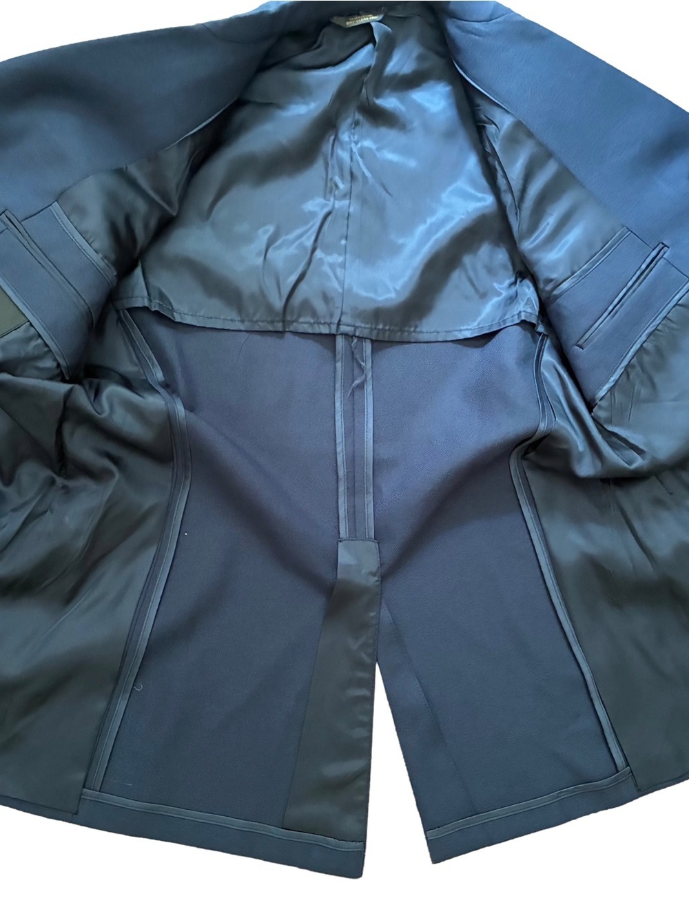 Vintage 1990 USAF Senior Airman E4 Dress Blue Military Coat 41R - Picture 13 of 16